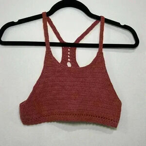 Knitted crop bralette